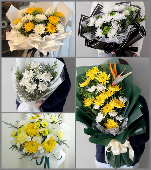 江苏扬州仪征市刘集镇高彭村白事花束代送